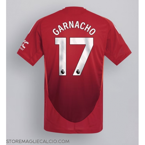 Manchester United Alejandro Garnacho #17 Maglia Gara Casa Repliche 2024-25 Maniche Corte Manchester United Alejandro Garnacho #17 Maglia Gara Casa Repliche 2024-25 Maniche Corte